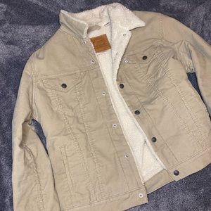 Levi’s Sherpa jacket Tan|Men’s Large